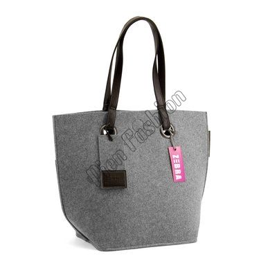 Sinewi scherm uitbreiden Zebra trends tas vilt grijs / natural bag vilt grey - Bestel direct bij  Pien Fashion